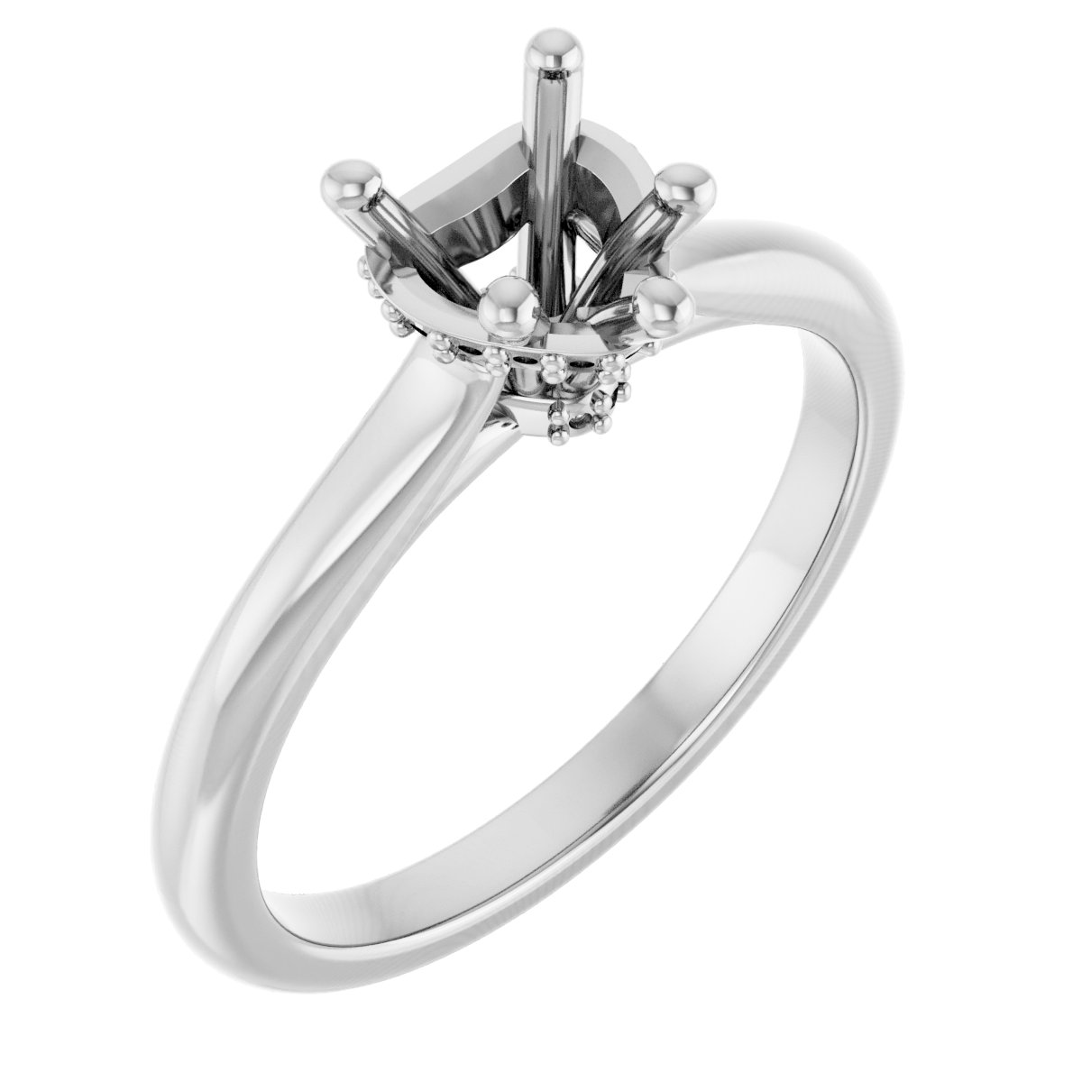 Hidden Halo-Style Engagement Ring