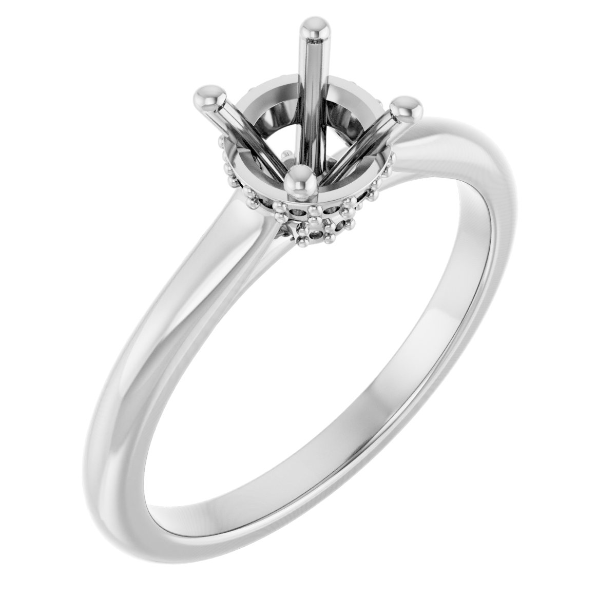 Hidden Halo-Style Engagement Ring