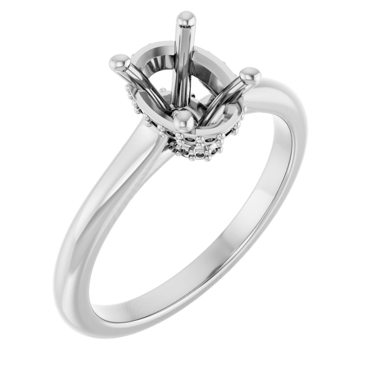 Hidden Halo-Style Engagement Ring