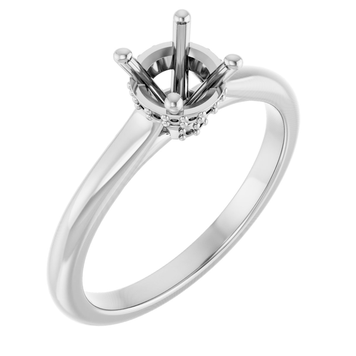 Hidden Halo-Style Engagement Ring