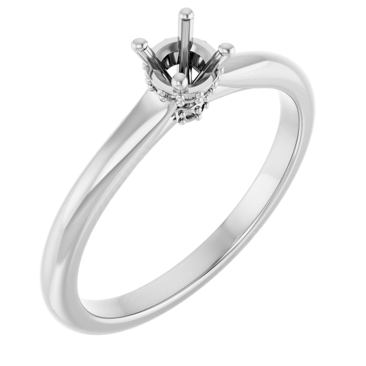 Hidden Halo-Style Engagement Ring
