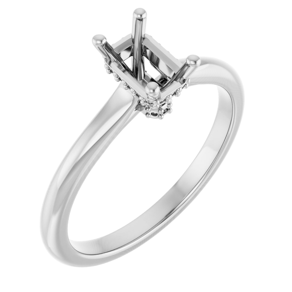Hidden Halo-Style Engagement Ring