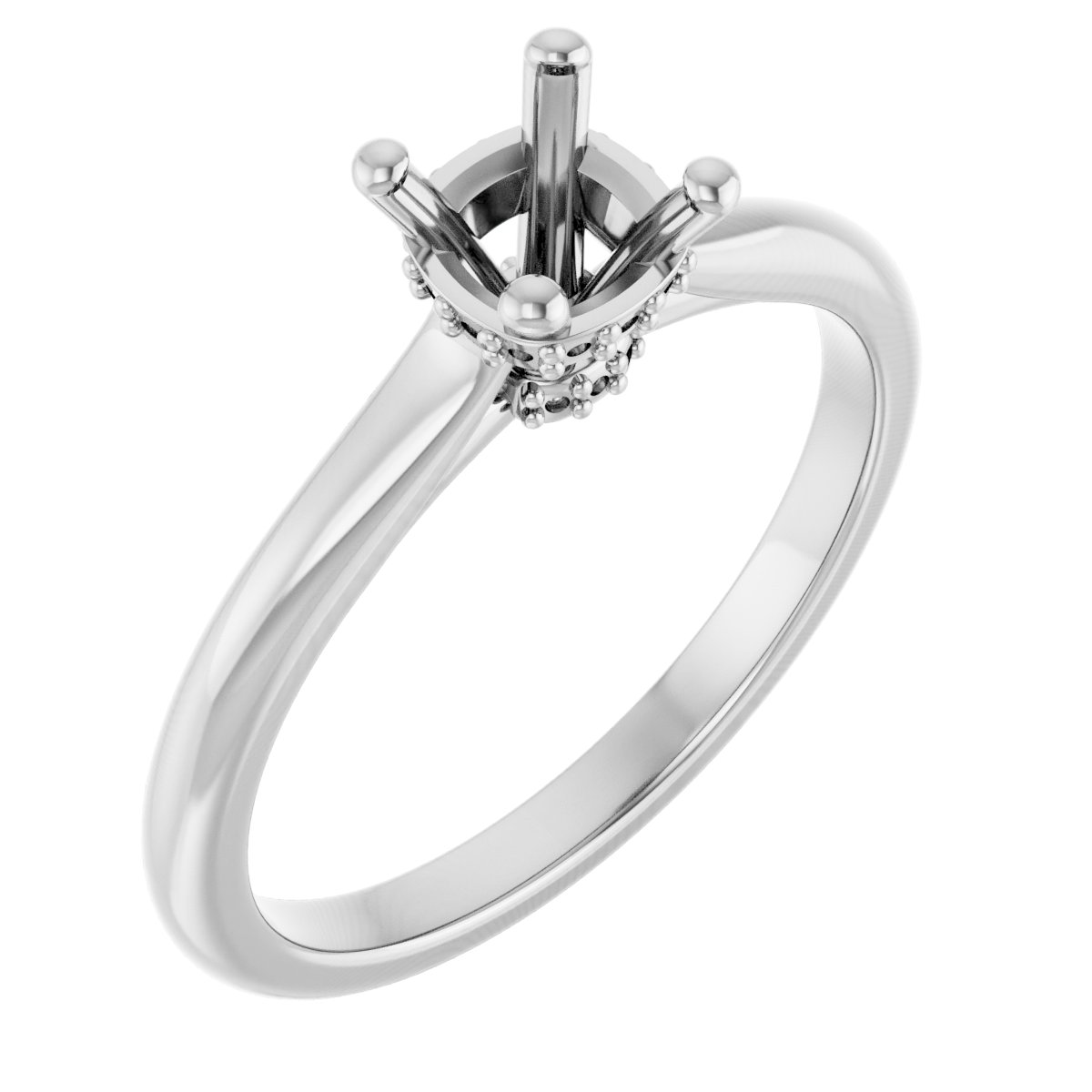 Hidden Halo-Style Engagement Ring