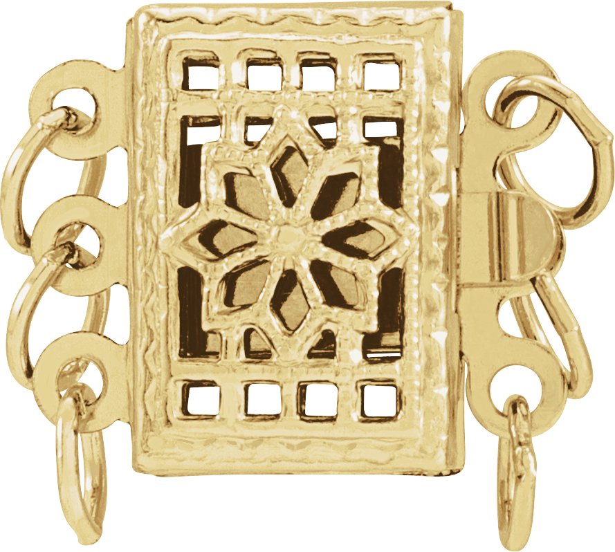 3-Strand Filigree Box Clasp
