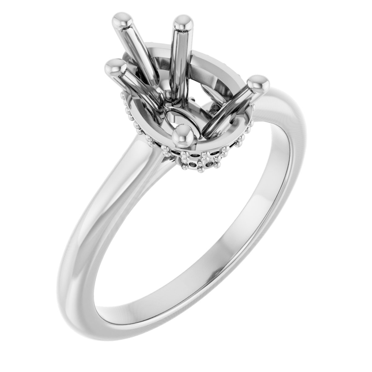 Hidden Halo-Style Engagement Ring