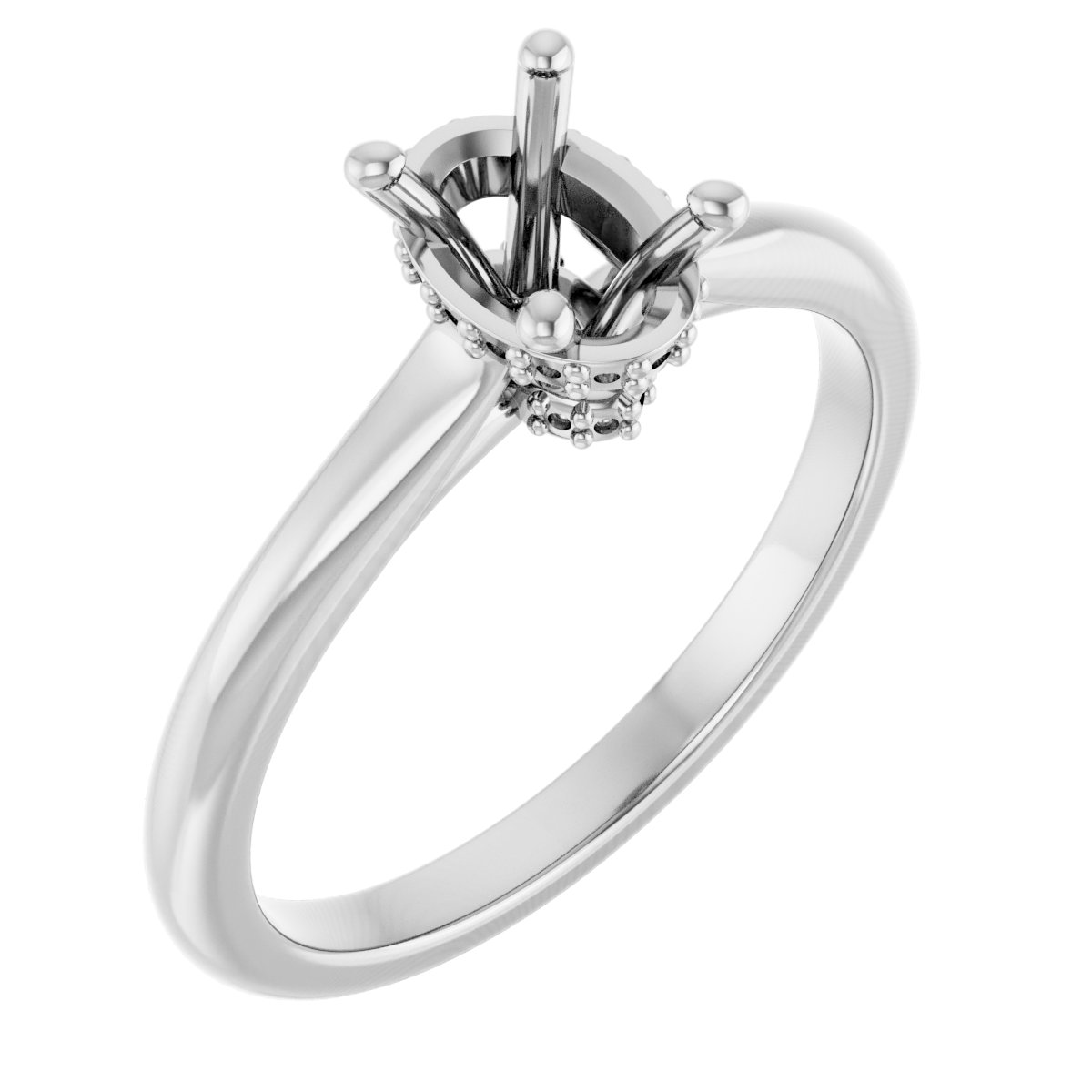 Hidden Halo-Style Engagement Ring
