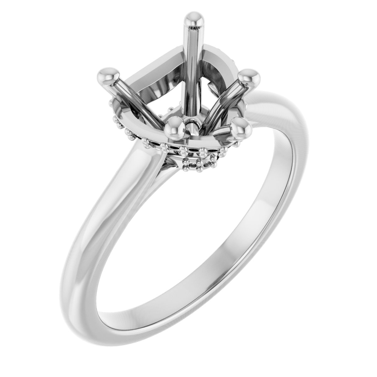 Hidden Halo-Style Engagement Ring