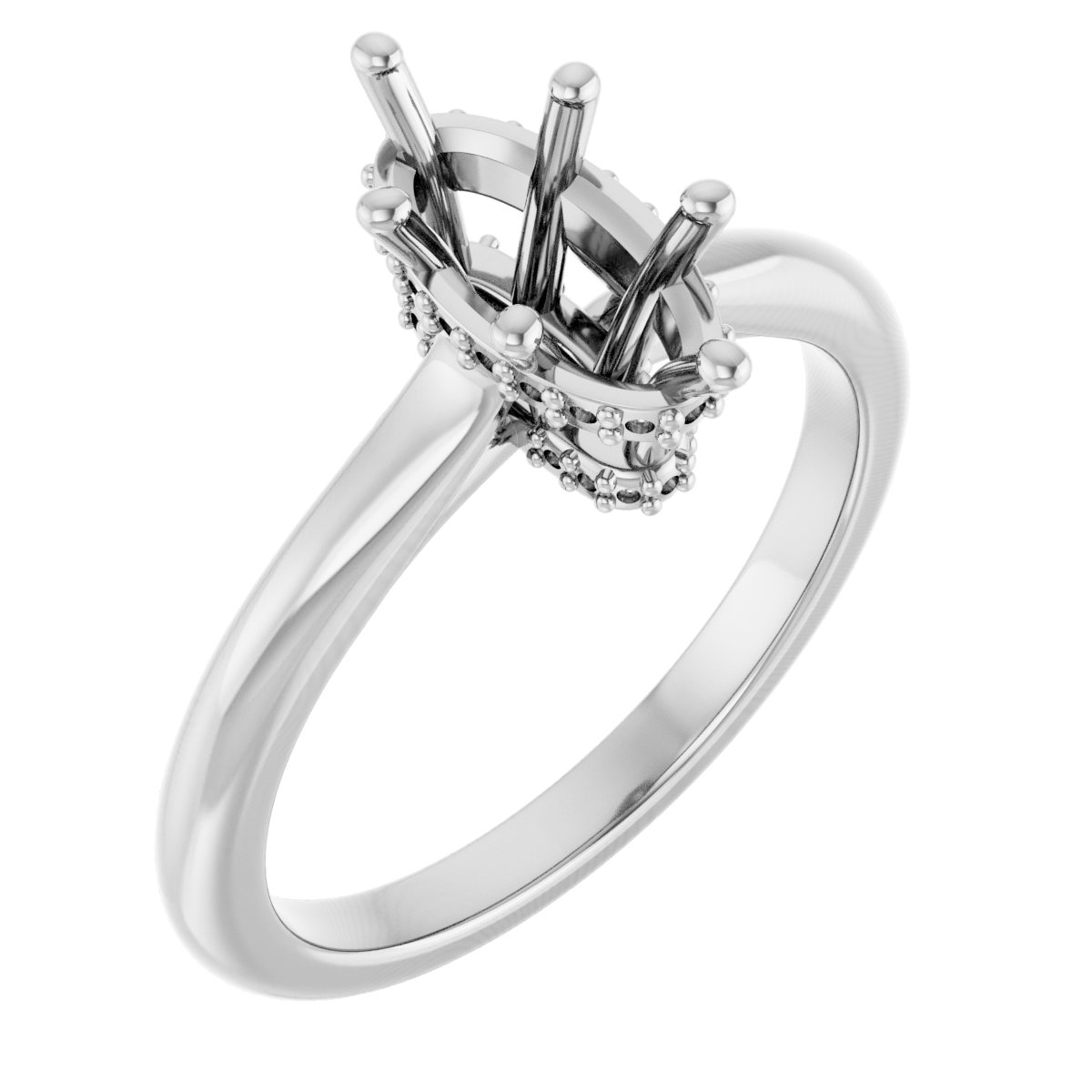 Hidden Halo-Style Engagement Ring