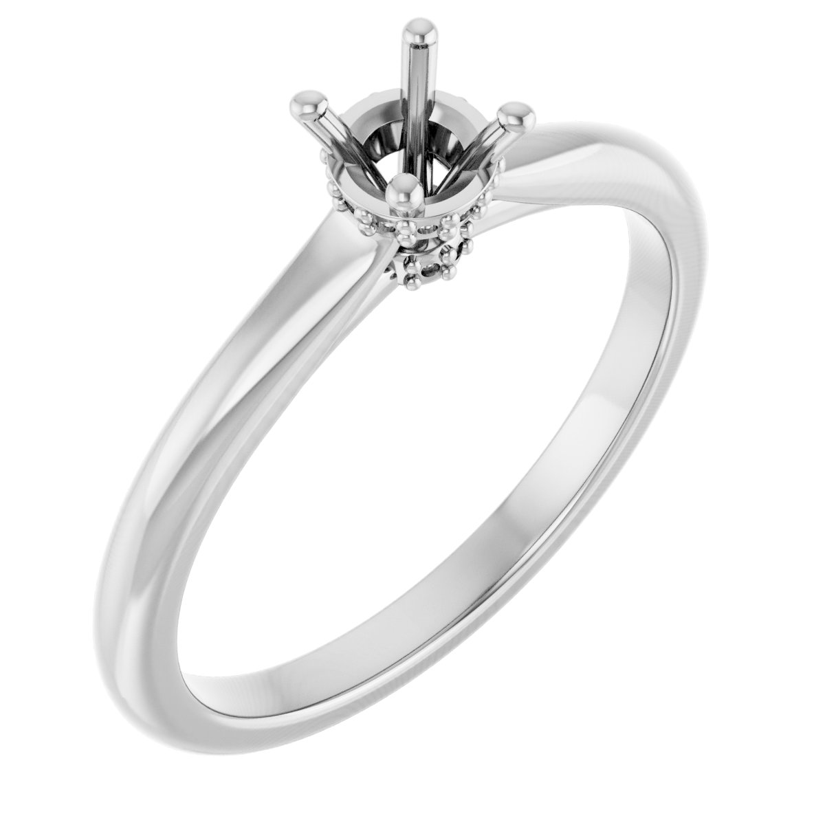 Hidden Halo-Style Engagement Ring