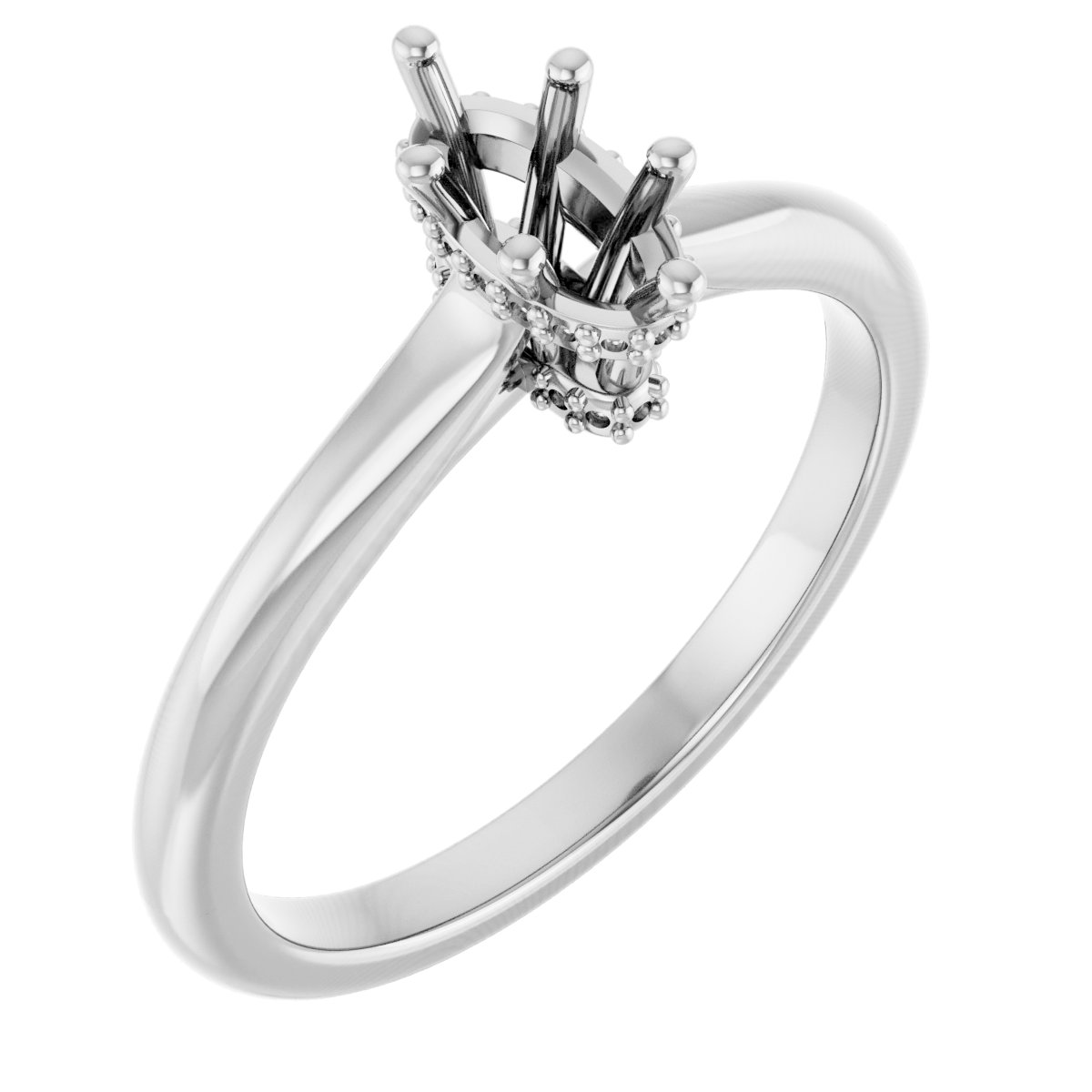 Hidden Halo-Style Engagement Ring