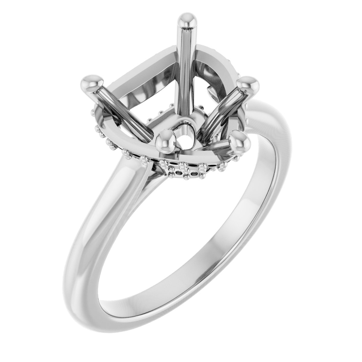 Hidden Halo-Style Engagement Ring