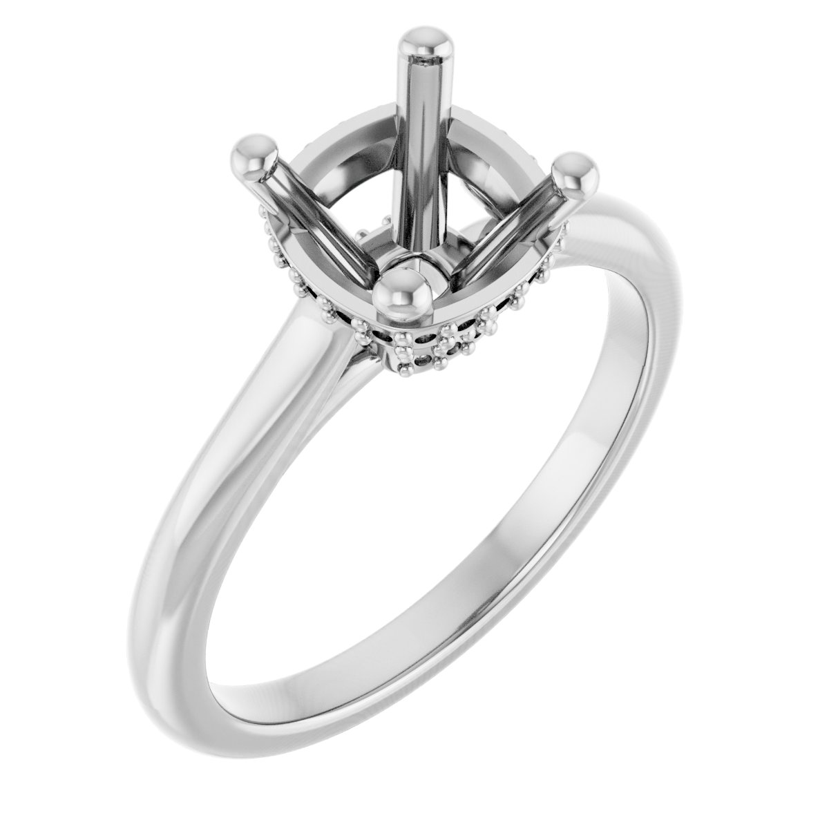 Hidden Halo-Style Engagement Ring