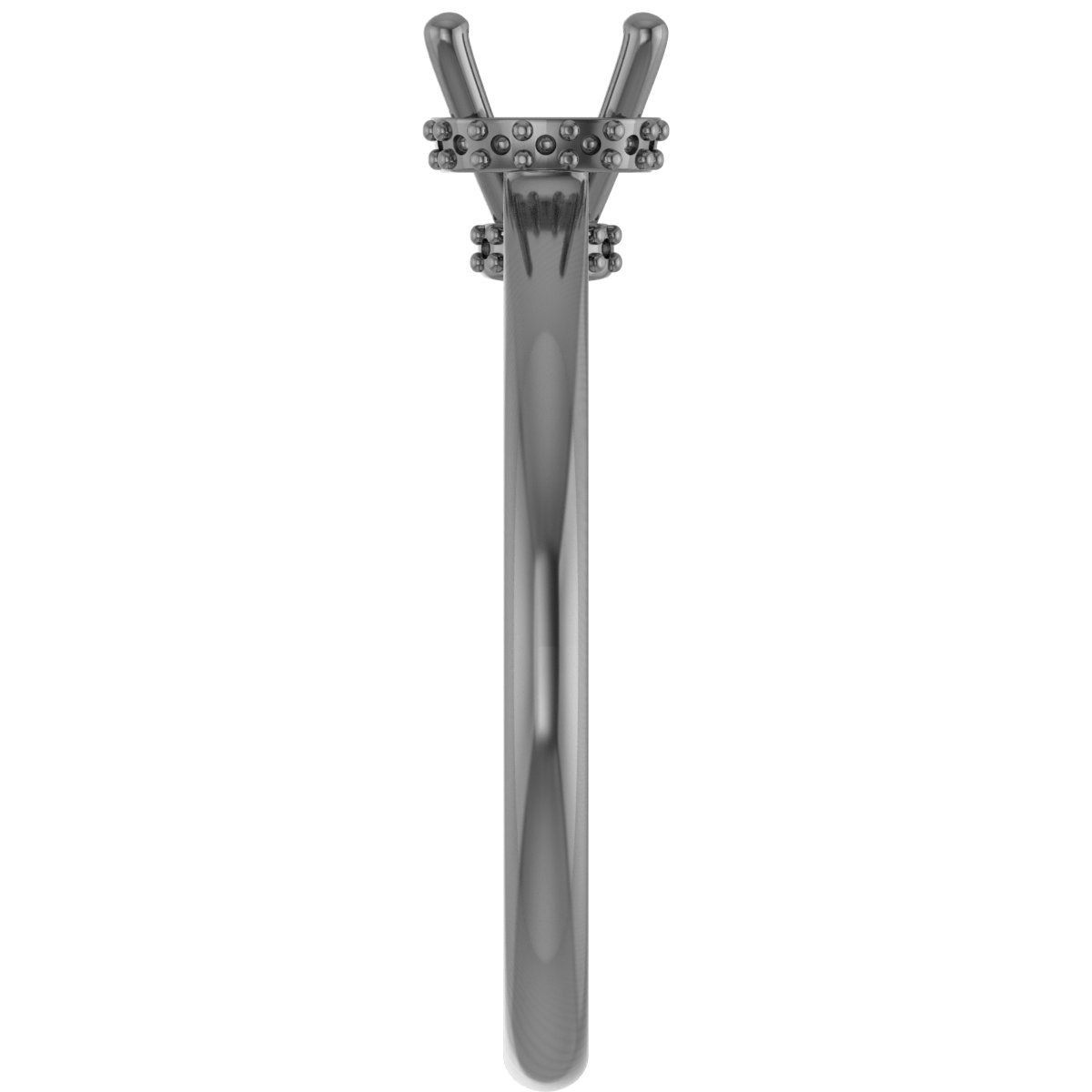 7x5 mm Pear Engagement Ring Mounting view 4