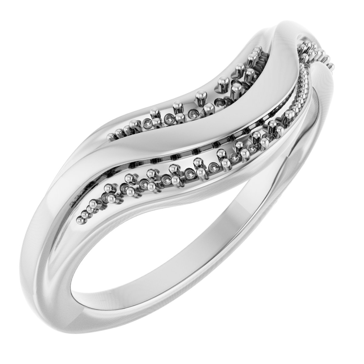 Accented Stepped Edge Contour Band