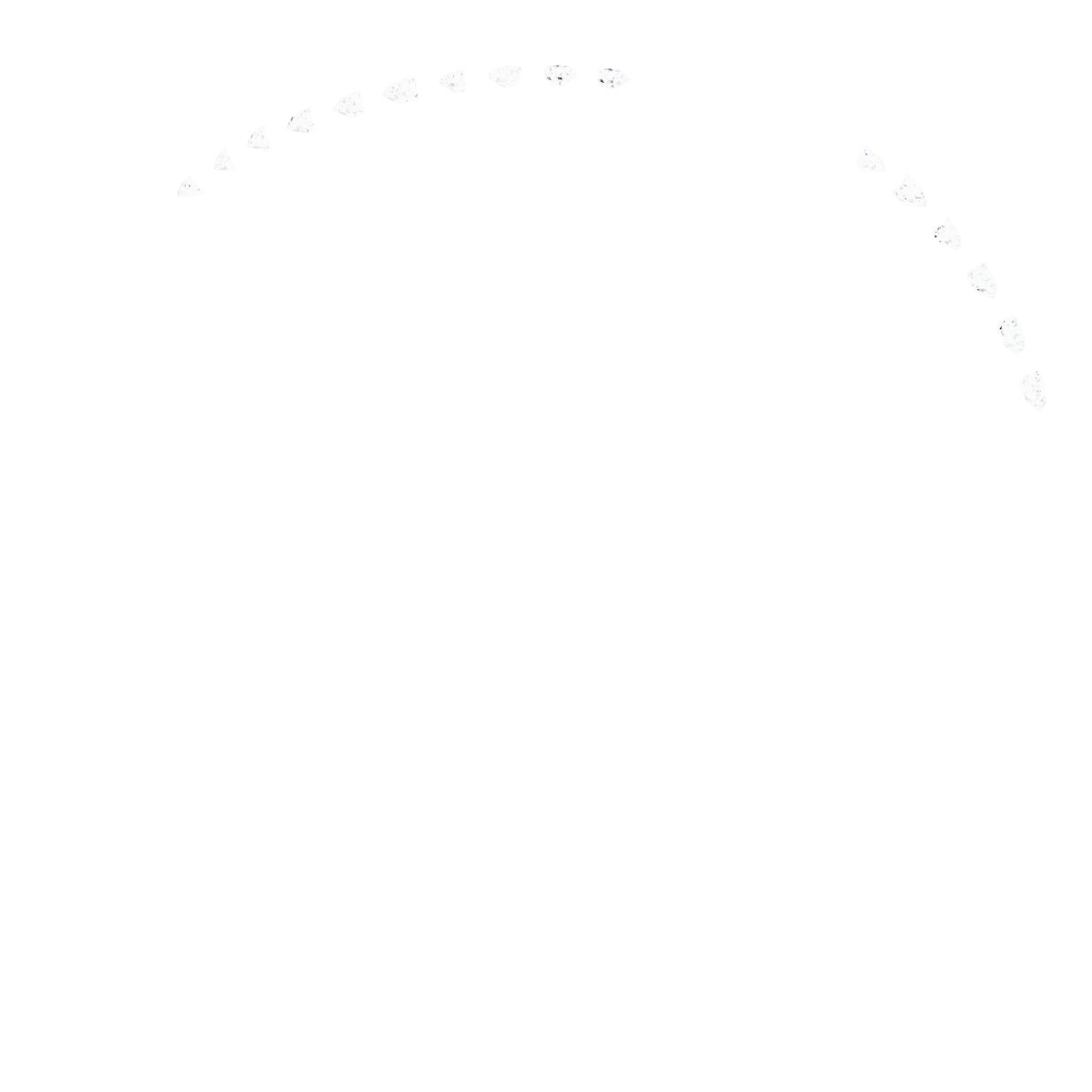 Alternative view of .08 CTW Natural Diamond Contour Band – Platinum