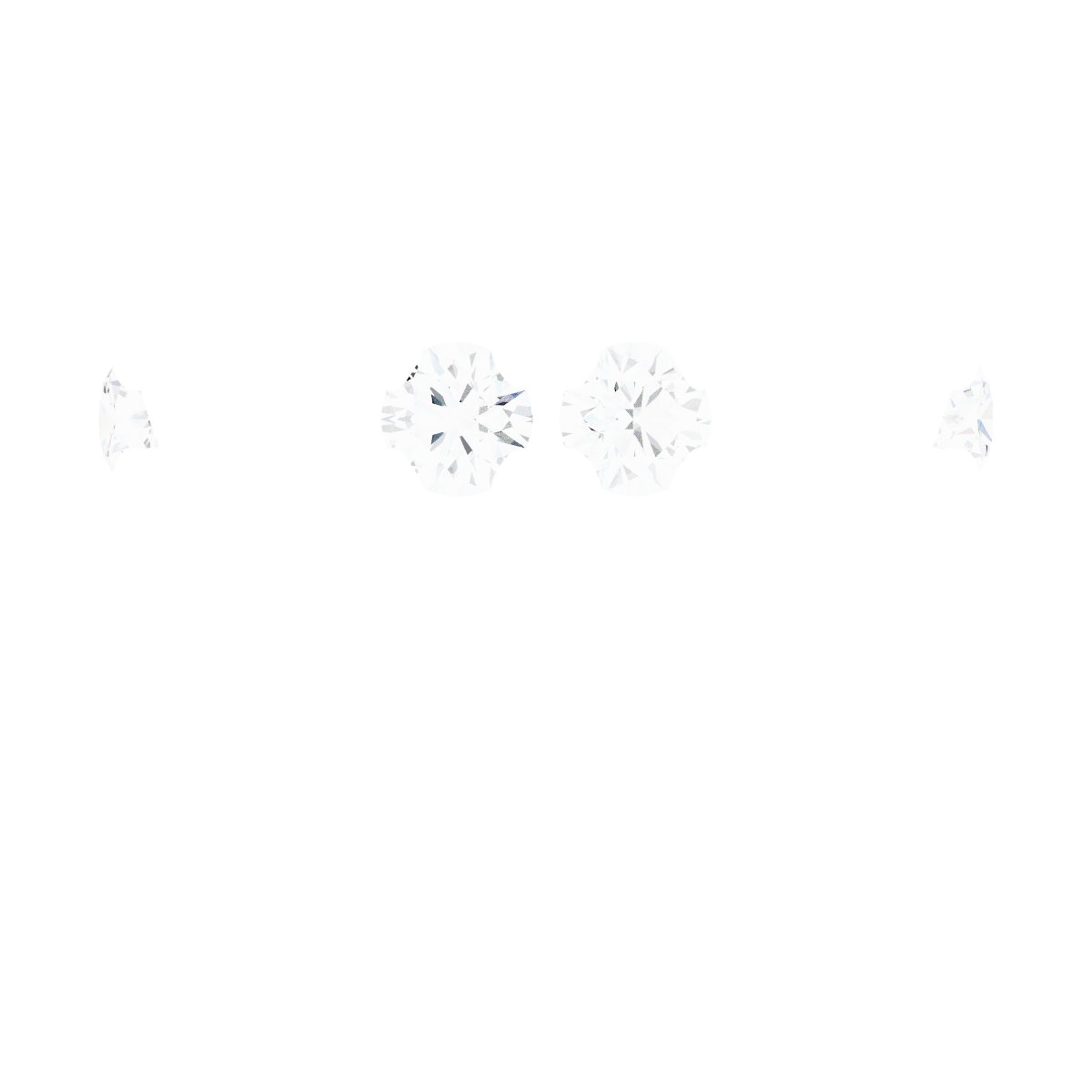 4-Prong Pre-Notched Claw Hidden Halo-Style Peg Setting