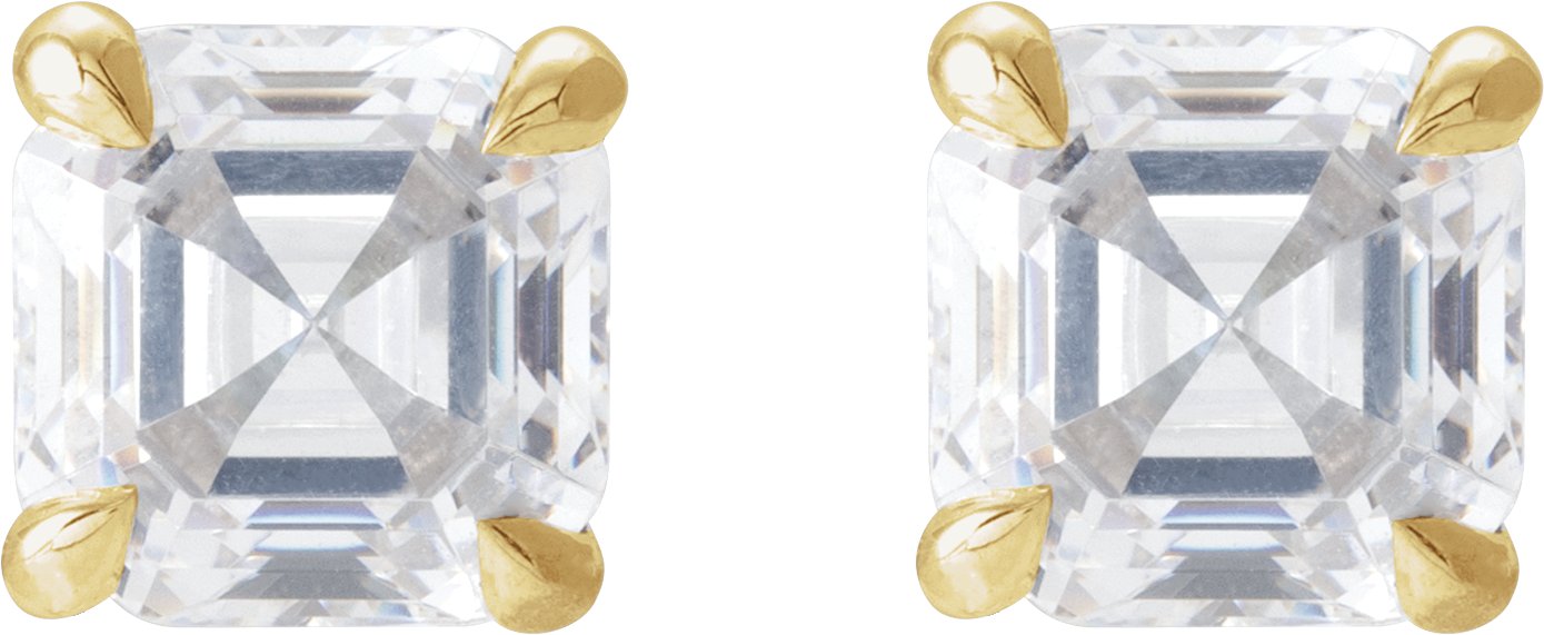 Alternative view of Solitaire Stud Earrings