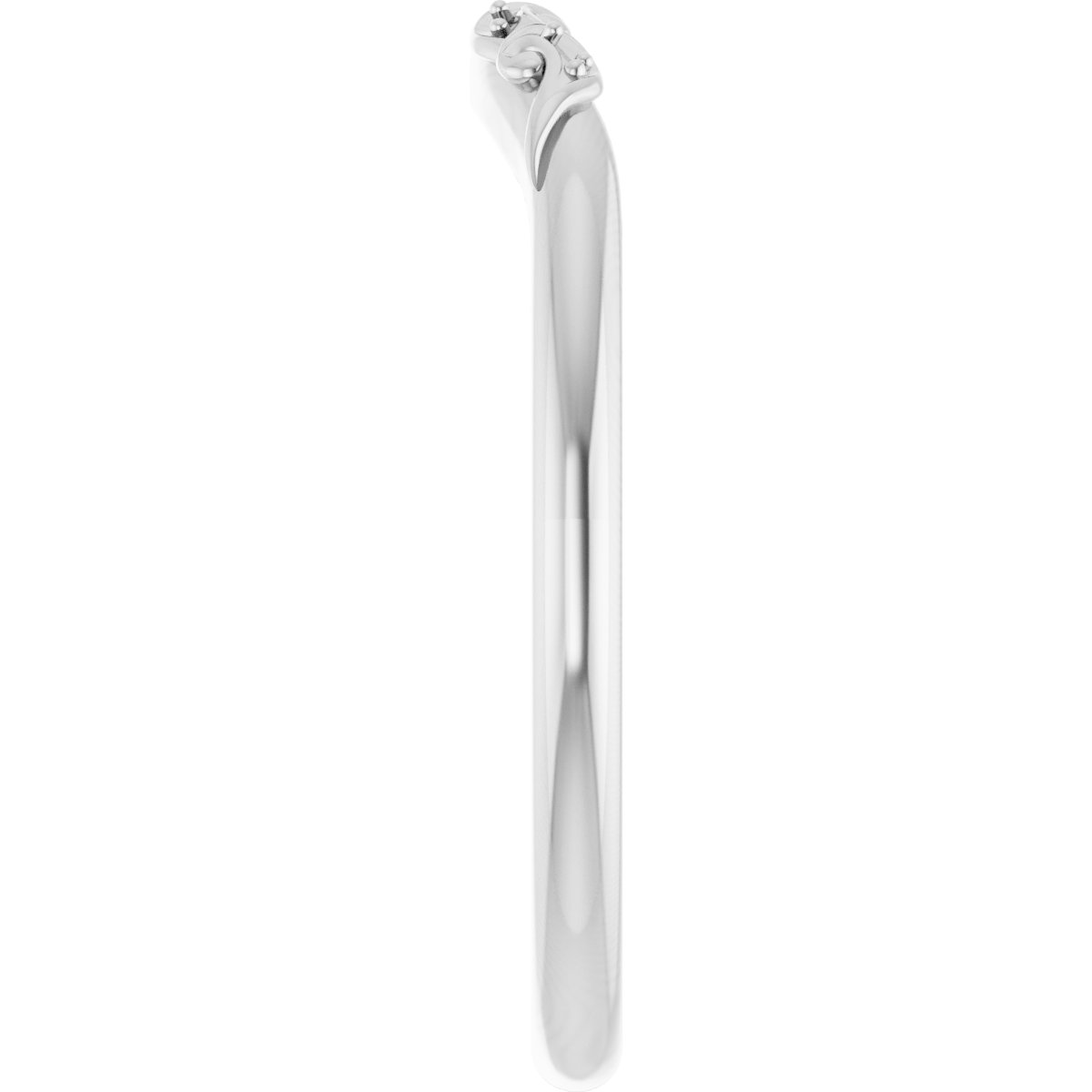 Band Mounting for 7x5 mm Oval Ring view 4