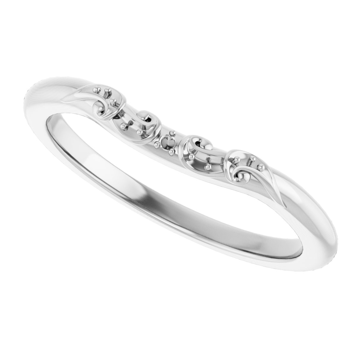 Band Mounting for 7x5 mm Oval Ring view 5