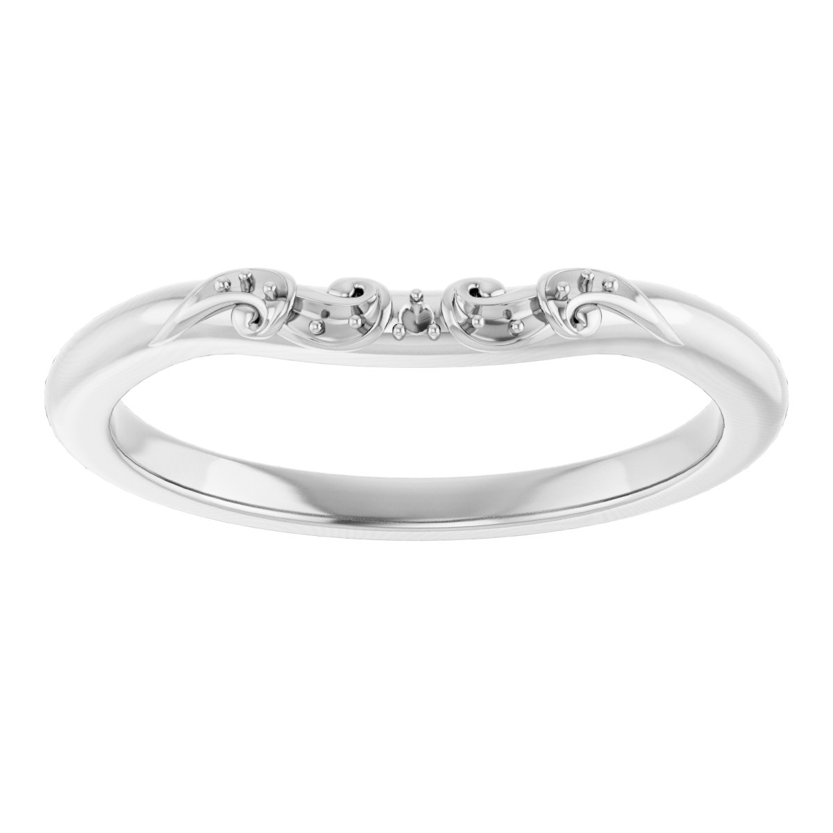 Band Mounting for 7x5 mm Oval Ring view 3