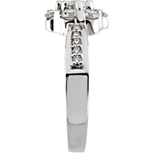 1 1/8 Natural Diamond Cluster Ring view 4