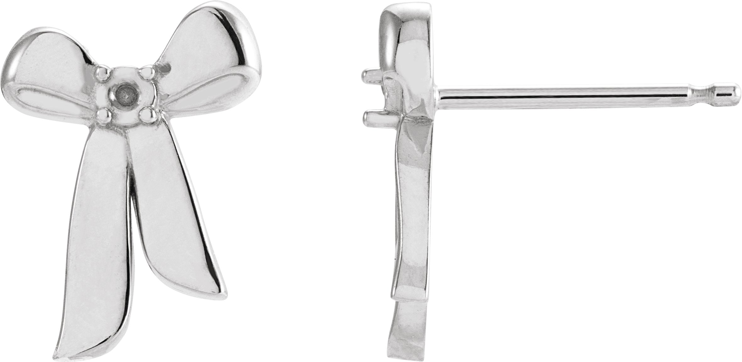 Accented Bow Earrings