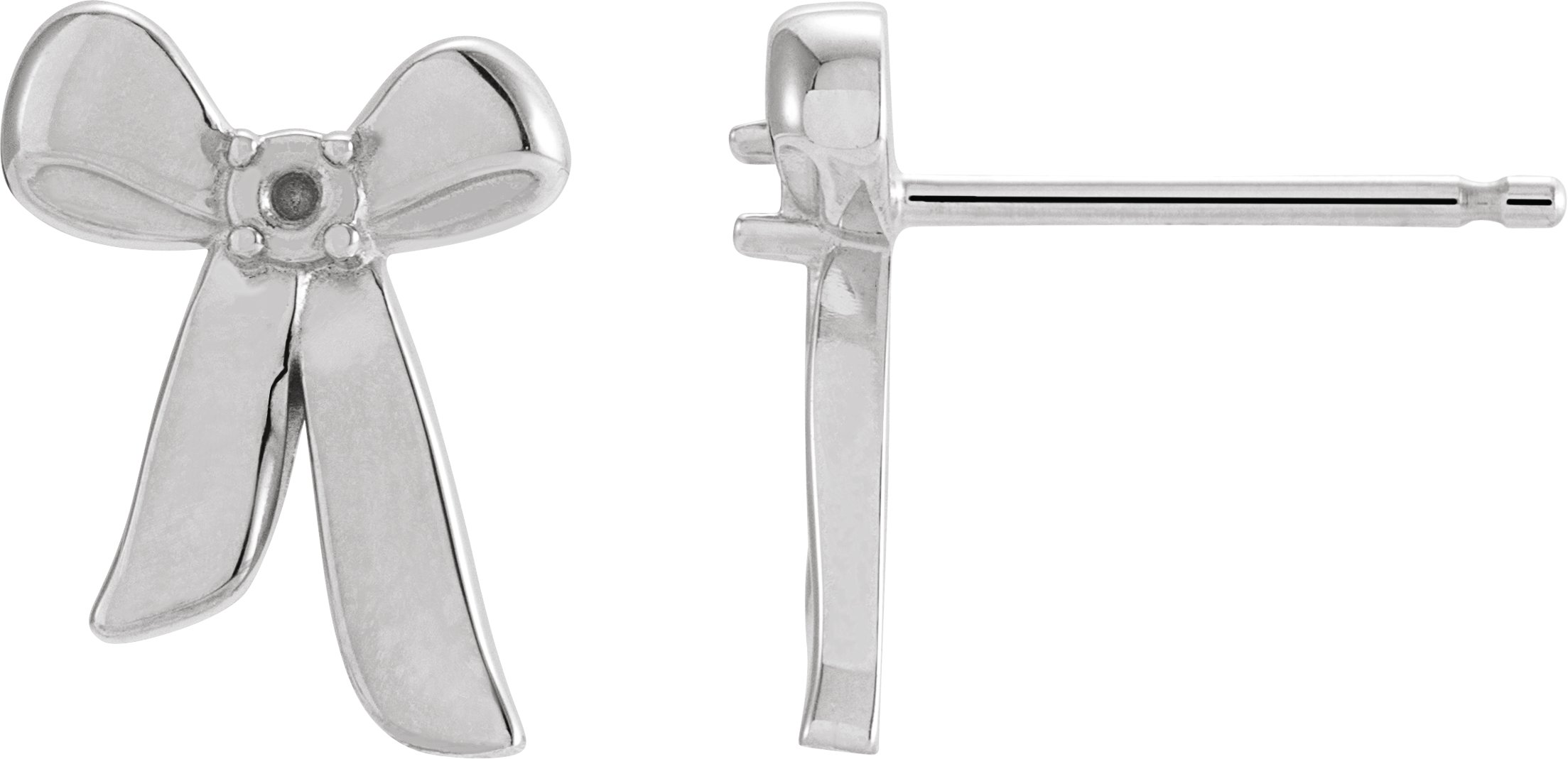 Accented Bow Earrings