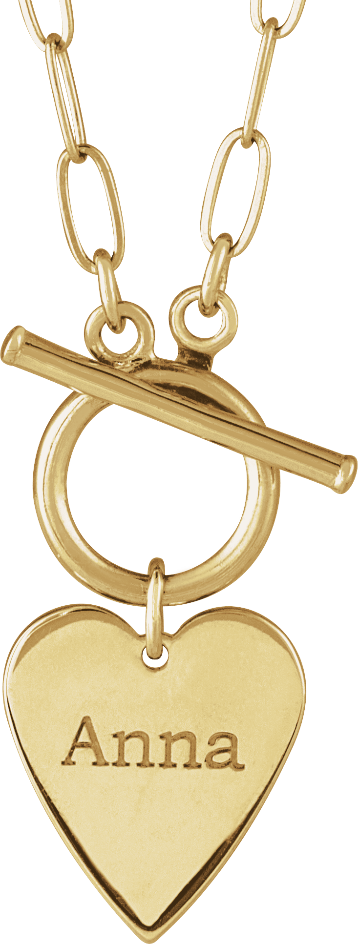 engravable heart necklace