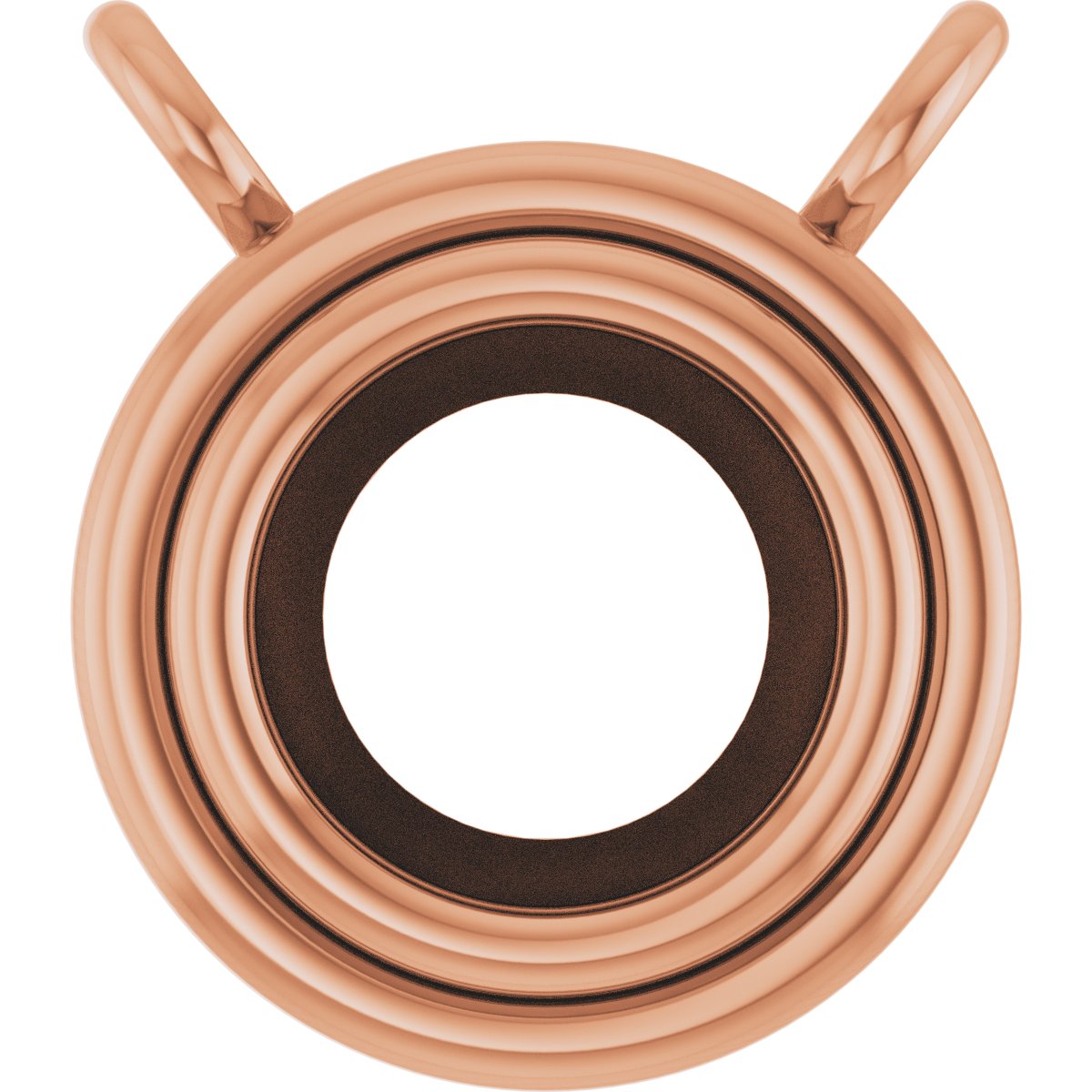 Round Bezel-Set Necklace or Center