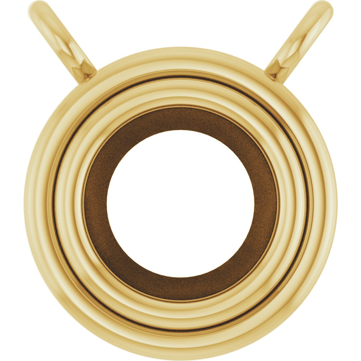 Round Bezel-Set Necklace or Center