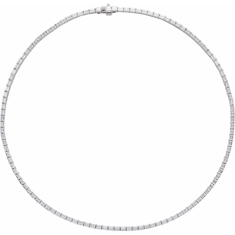 Lab-Grown Diamond Line Necklace