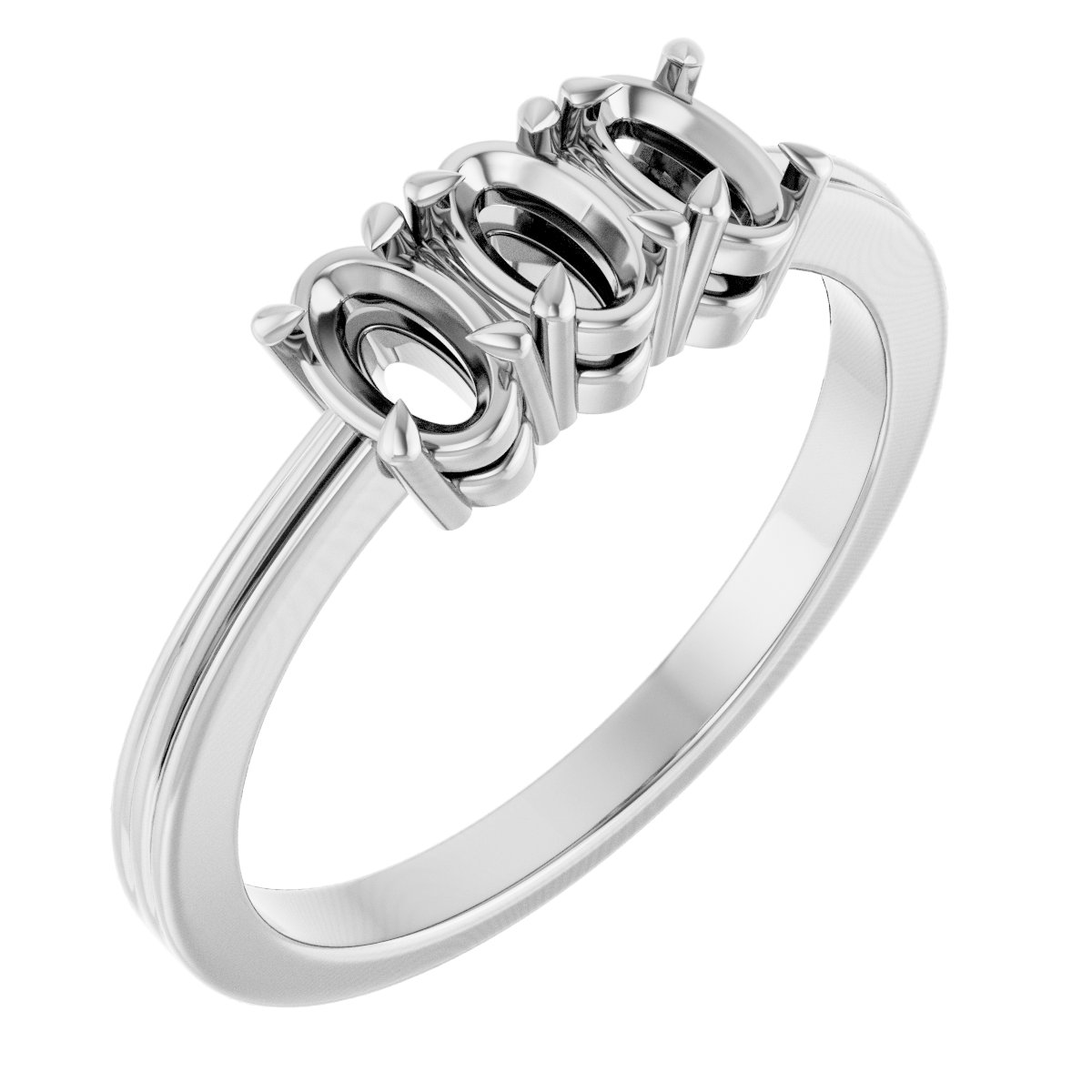 Three-Stone Anniversary Band