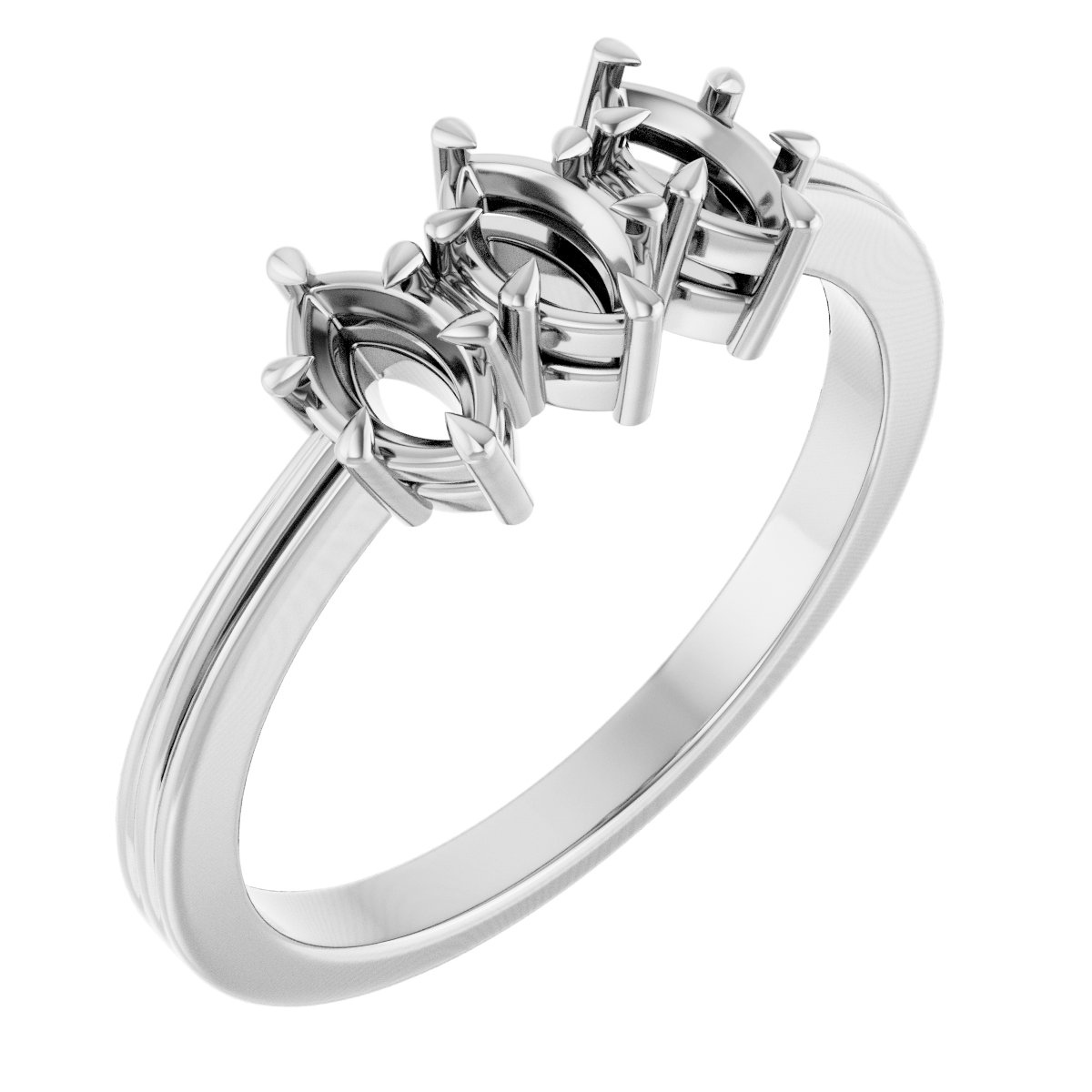 Three-Stone Anniversary Band