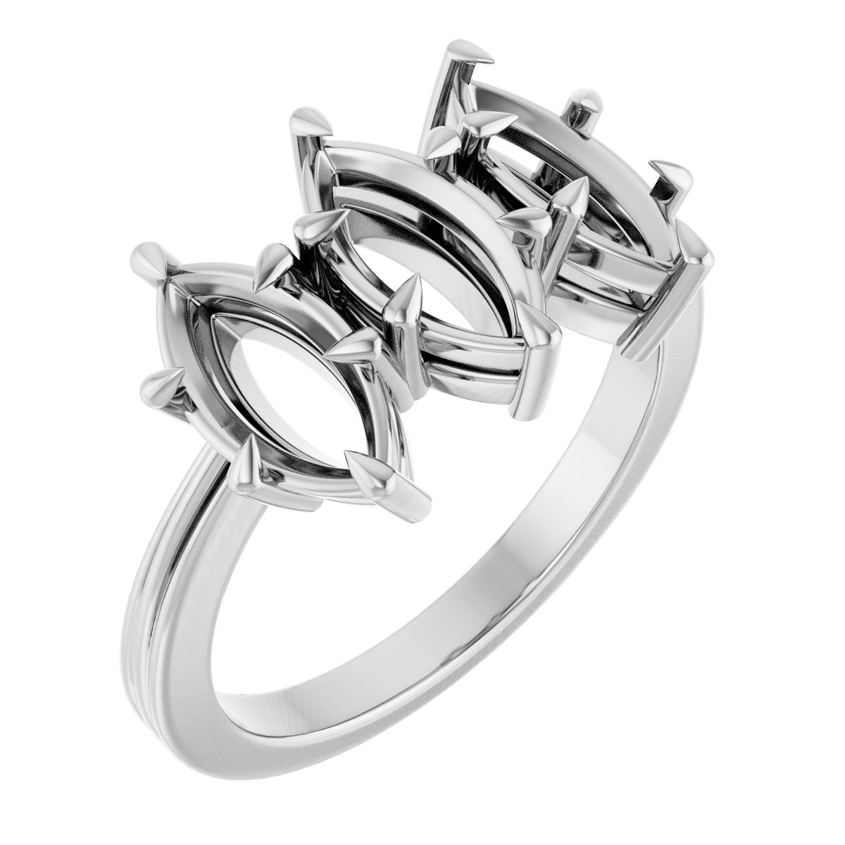 Three-Stone Anniversary Band