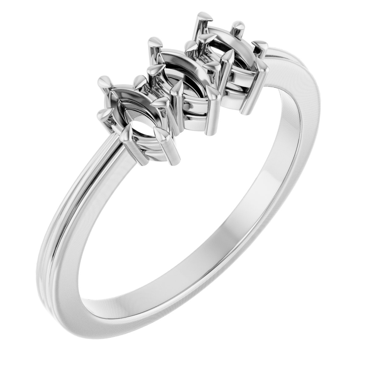 Three-Stone Anniversary Band