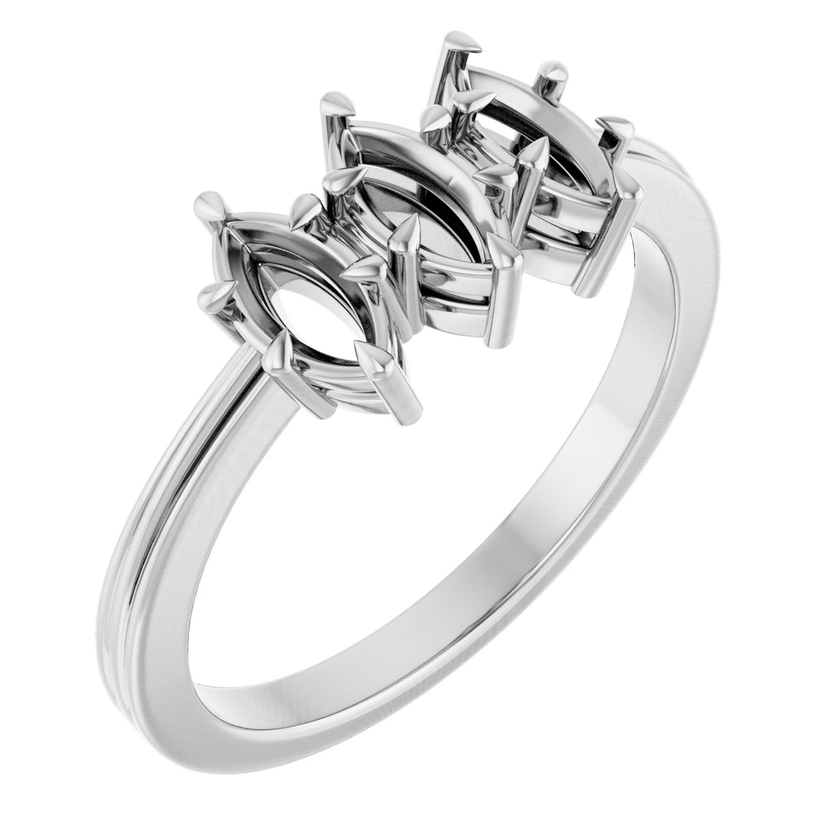 Three-Stone Anniversary Band