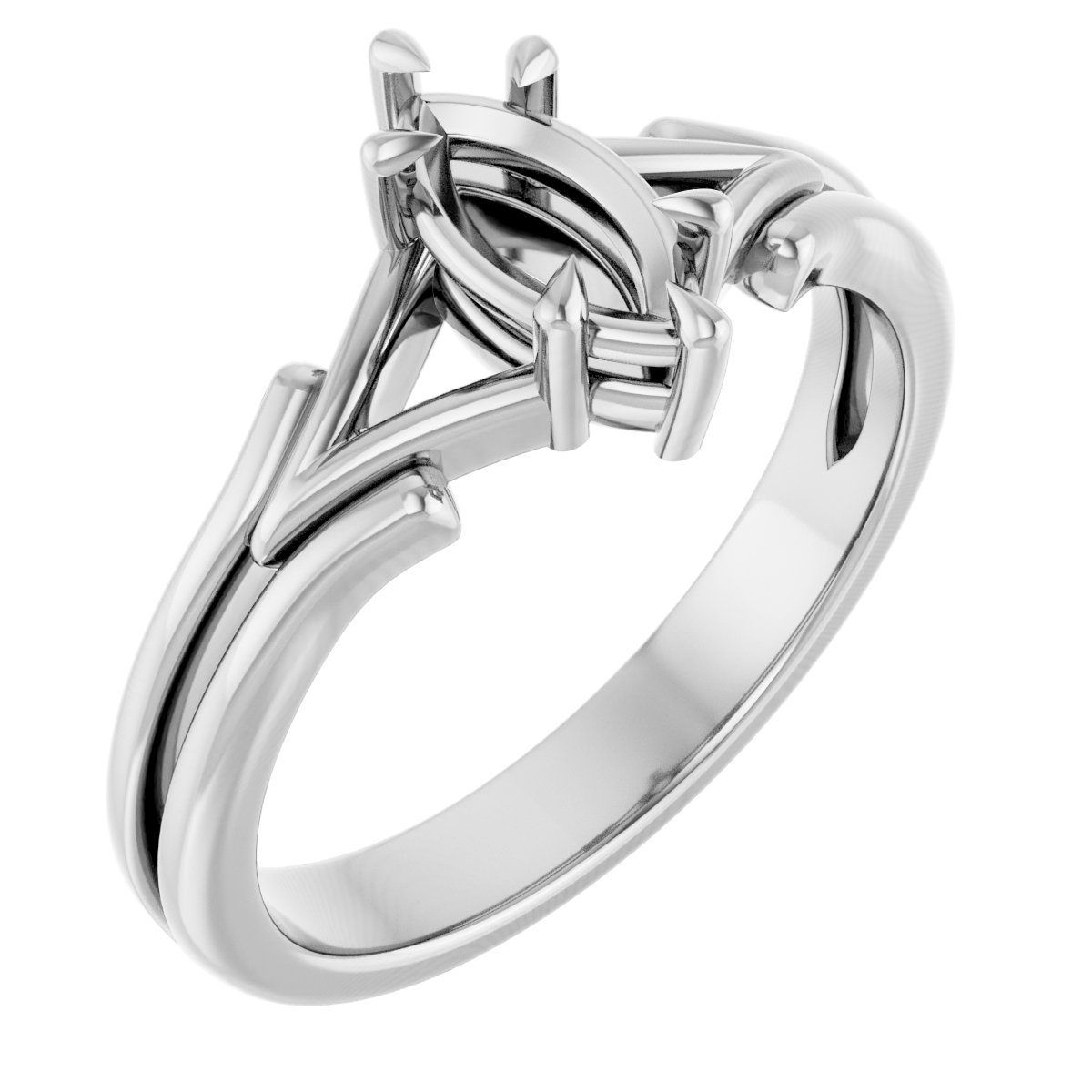 Claw-Prong Solitaire Engagement Ring