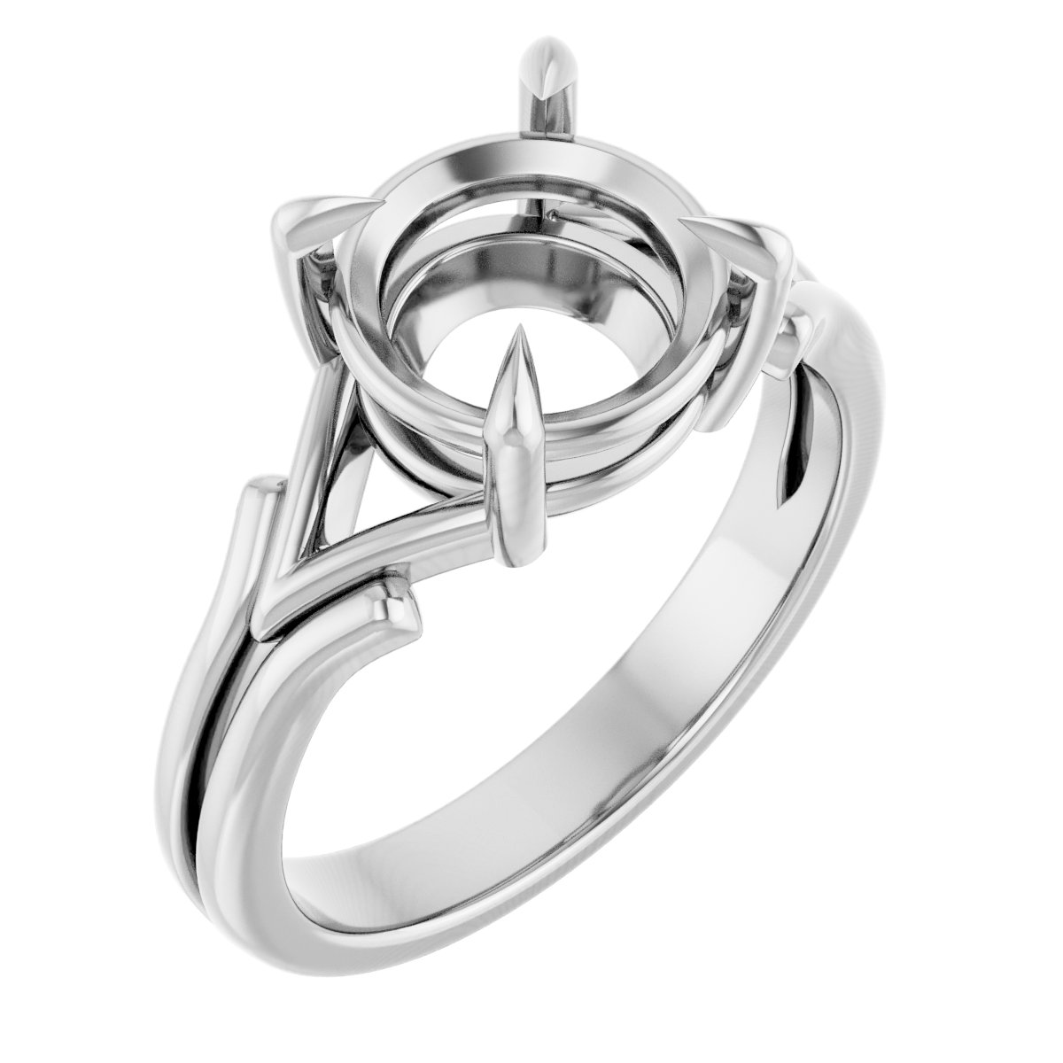 Claw-Prong Solitaire Engagement Ring