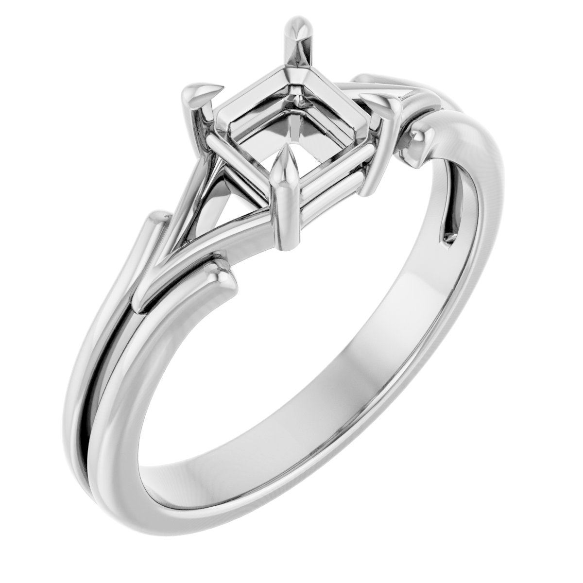 Claw-Prong Solitaire Engagement Ring