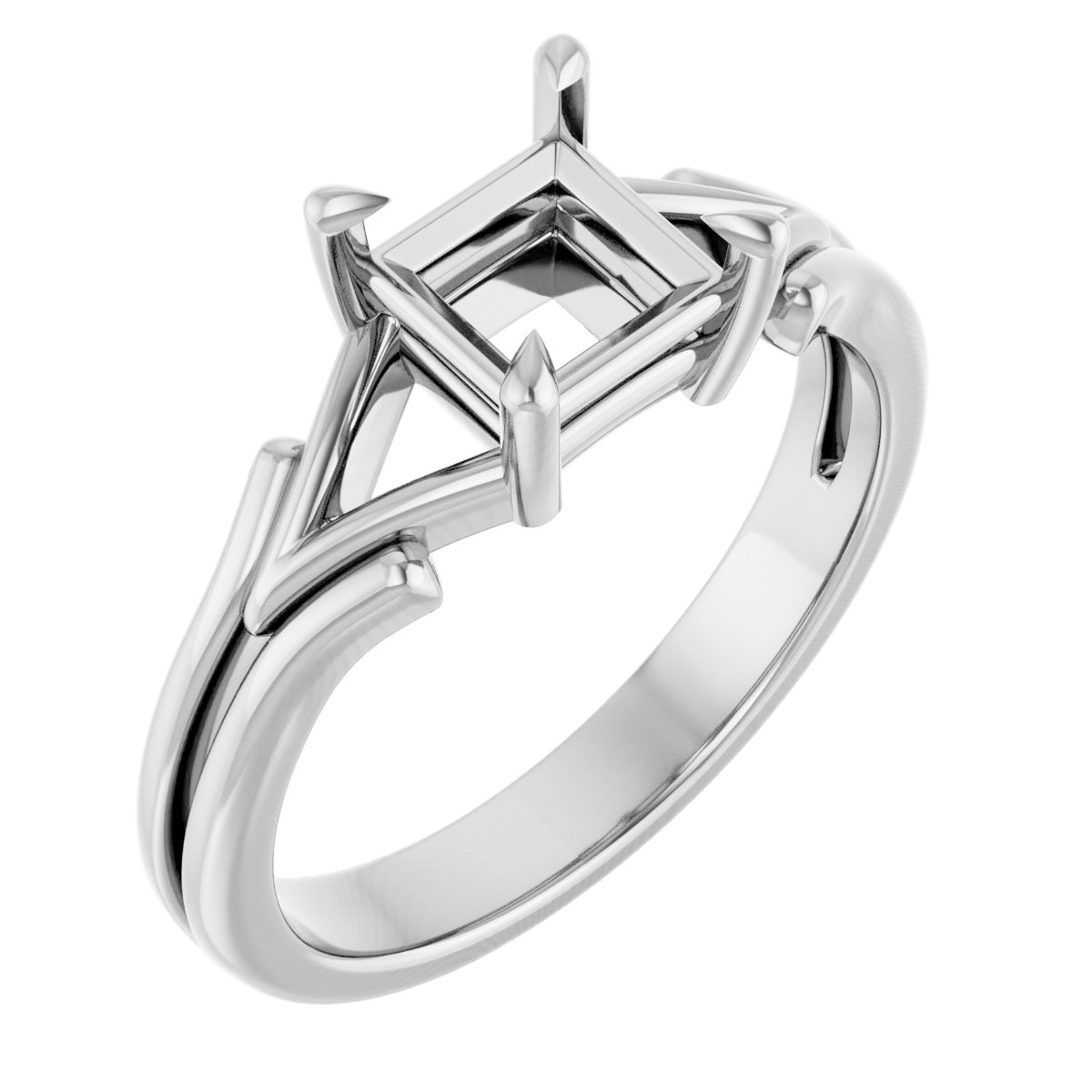 Claw-Prong Solitaire Engagement Ring