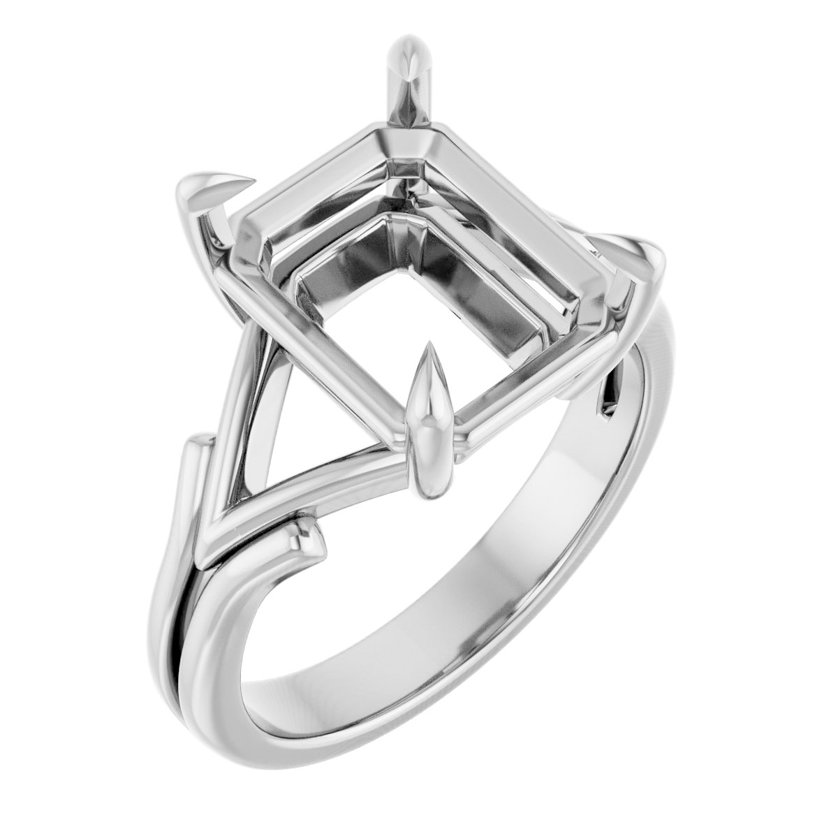 Claw-Prong Solitaire Engagement Ring