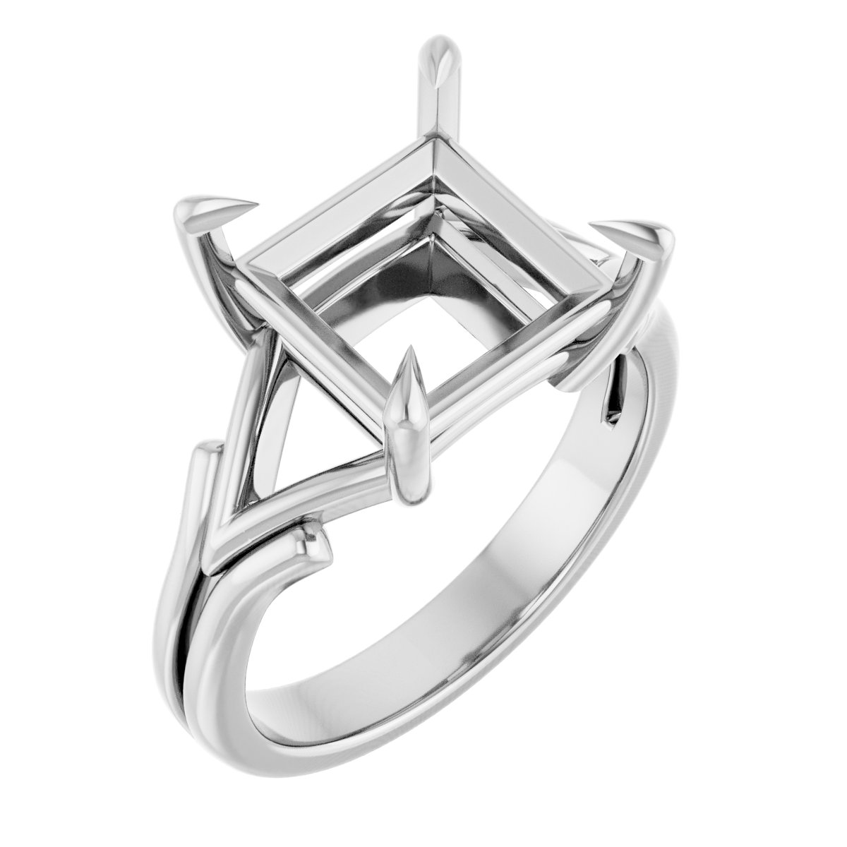 Claw-Prong Solitaire Engagement Ring