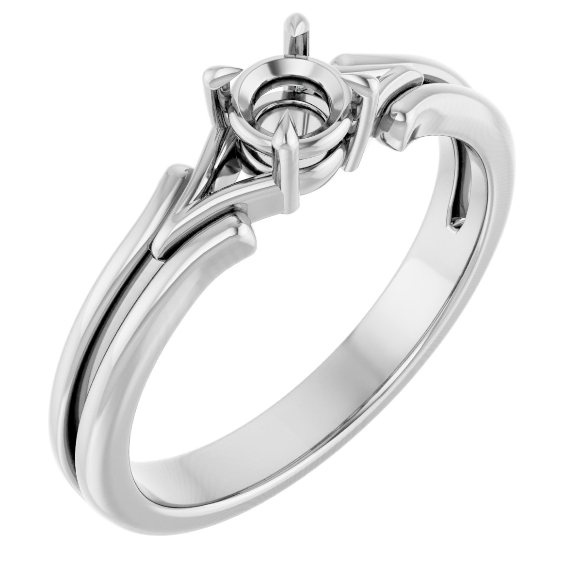 Claw-Prong Solitaire Engagement Ring