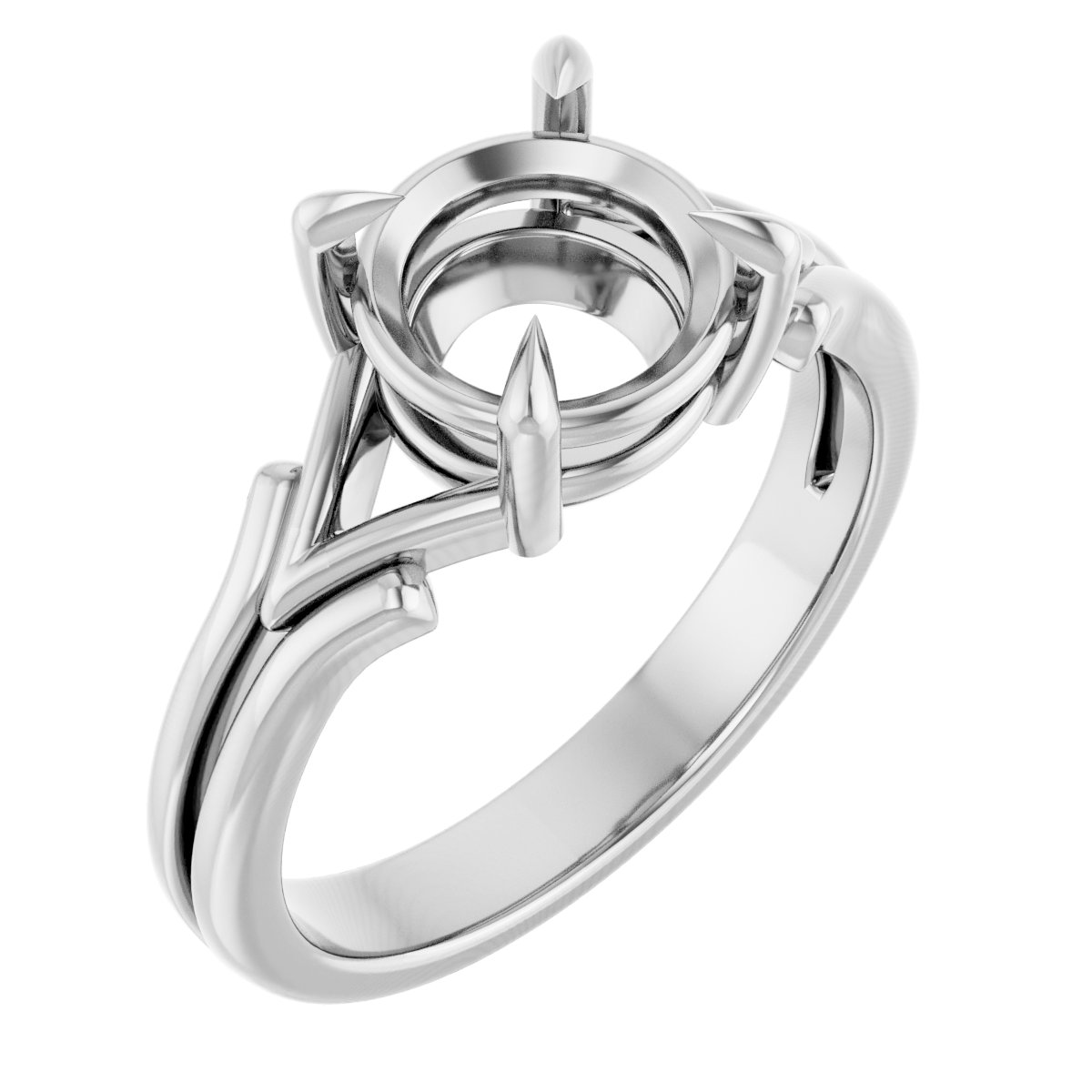 Claw-Prong Solitaire Engagement Ring