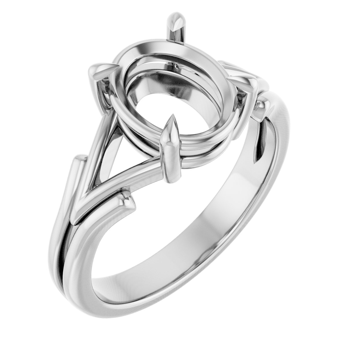 Claw-Prong Solitaire Engagement Ring
