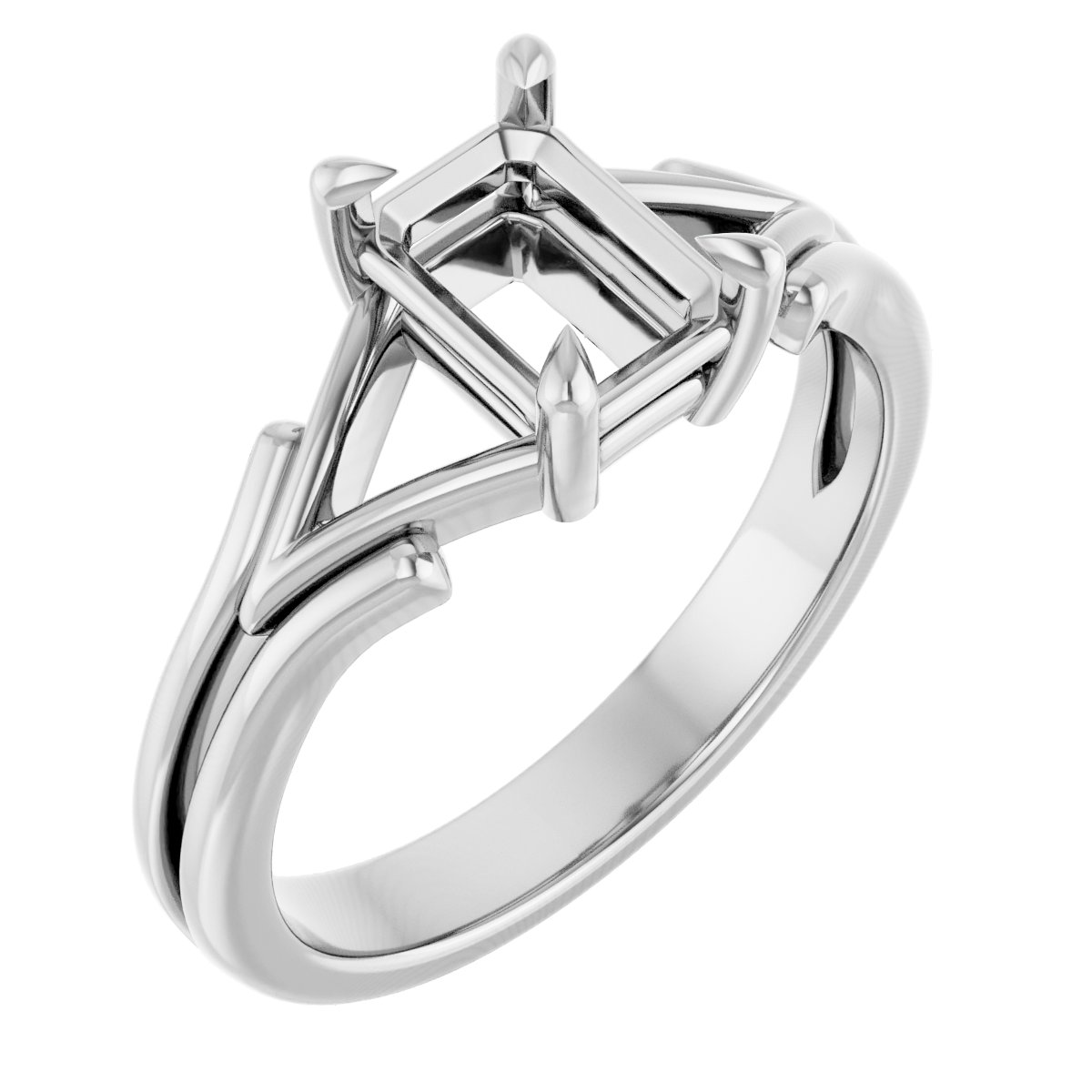 Claw-Prong Solitaire Engagement Ring