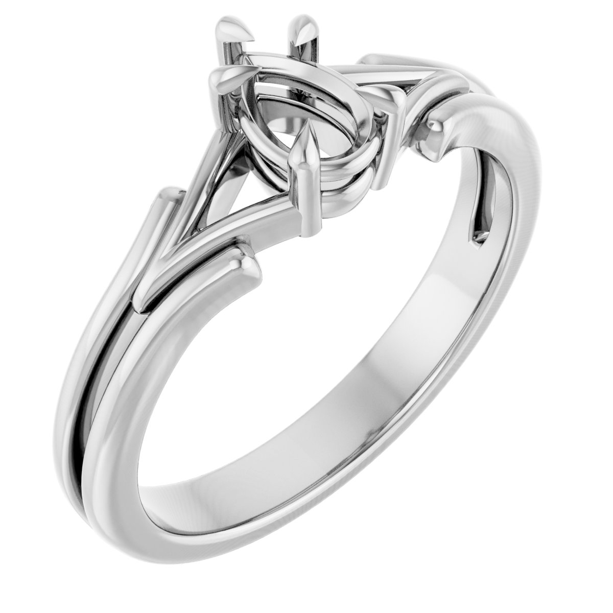 Claw-Prong Solitaire Engagement Ring