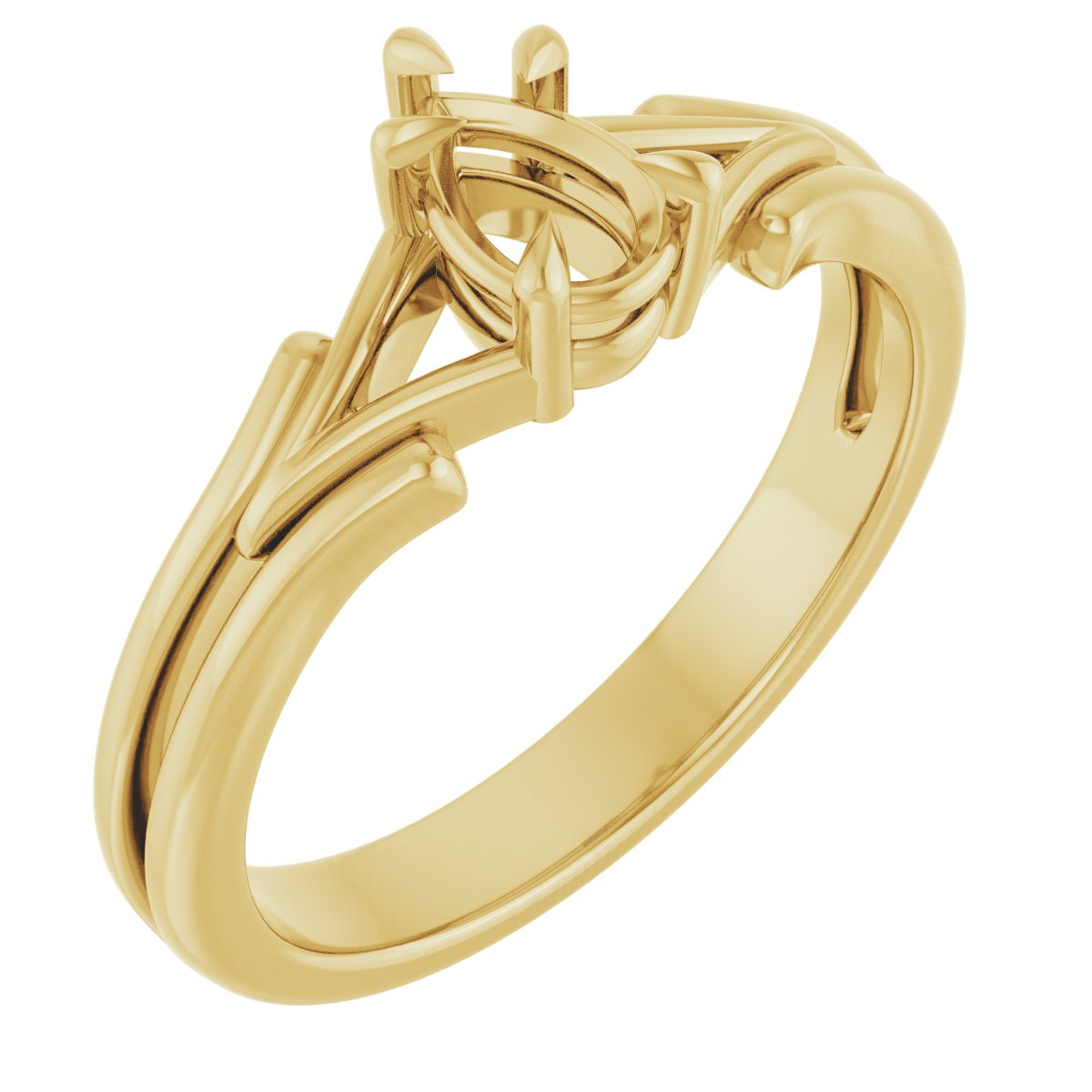 Claw-Prong Solitaire Engagement Ring