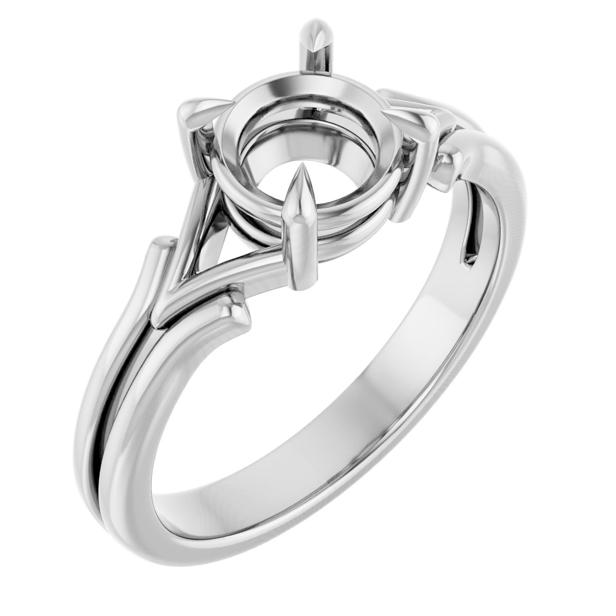Claw-Prong Solitaire Engagement Ring