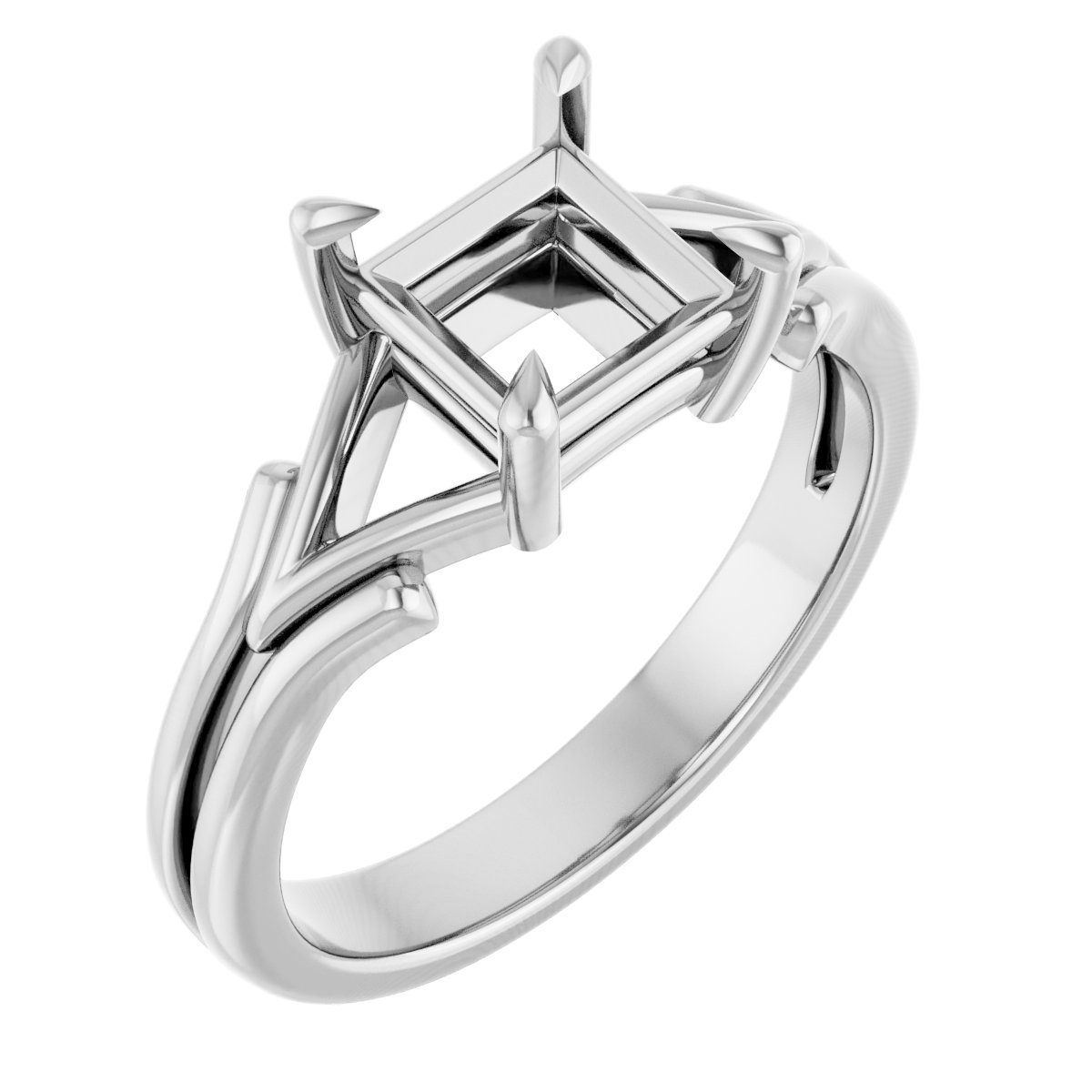 Claw-Prong Solitaire Engagement Ring